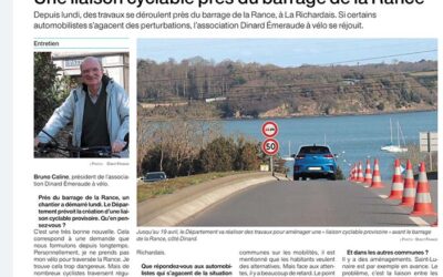 Bruno CALINE, président de l’association DEV témoigne sur la place accordée au vélo sur la Communauté de Communes de la Côte d’Émeraude