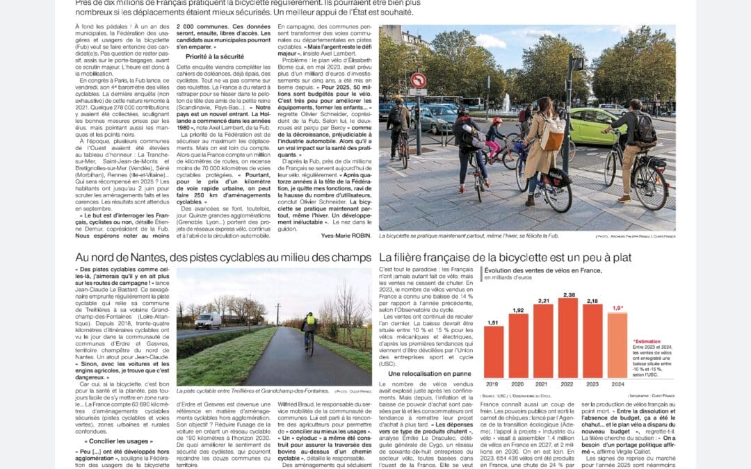 La FUB témoigne dans le journal