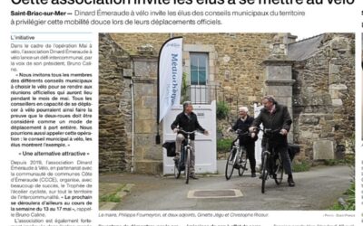 Conseil municipal à Vélo « les élus montrent l’exemple »