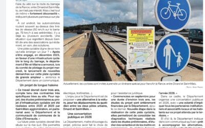 Du nouveau pour la future voie cyclable sur le barrage de la Rance